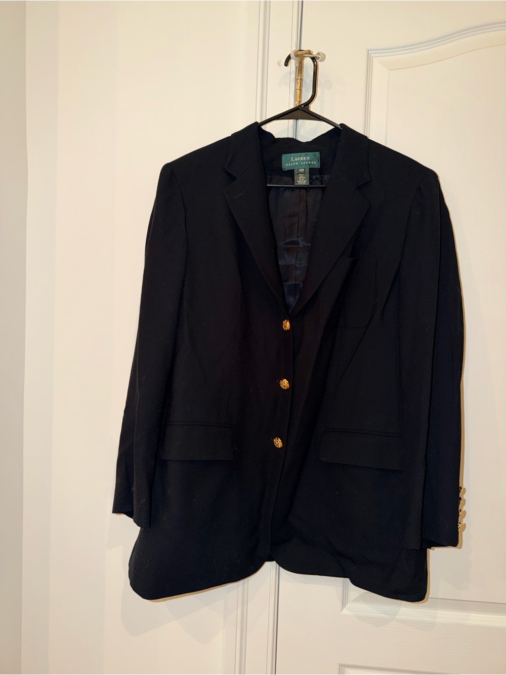Ralph Lauren Black Blazer with Green Label